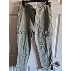J.Crew Cargo Pants Womens 29 Light Green Tapered Leg Streetwear Utility Pockets